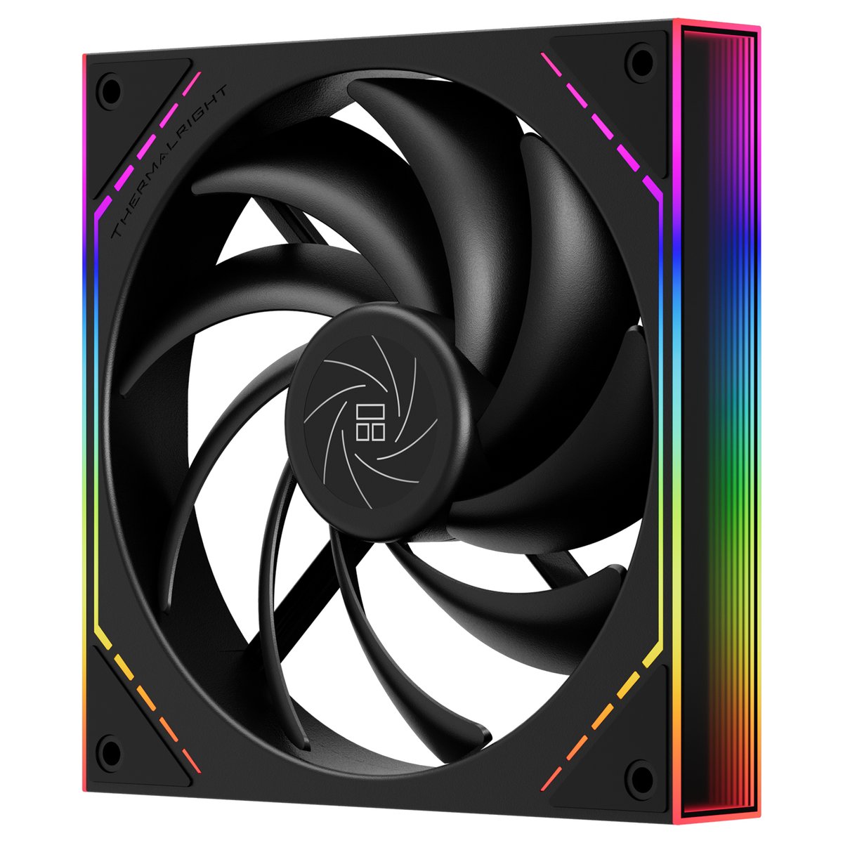 Кулер для корпуса/ Case Cooler Thermalright TL-M14 (140x144x25mm, 4-pin PWM, ARGB, 88.75CFM, 23.7dBA, 1500RPM, Black)