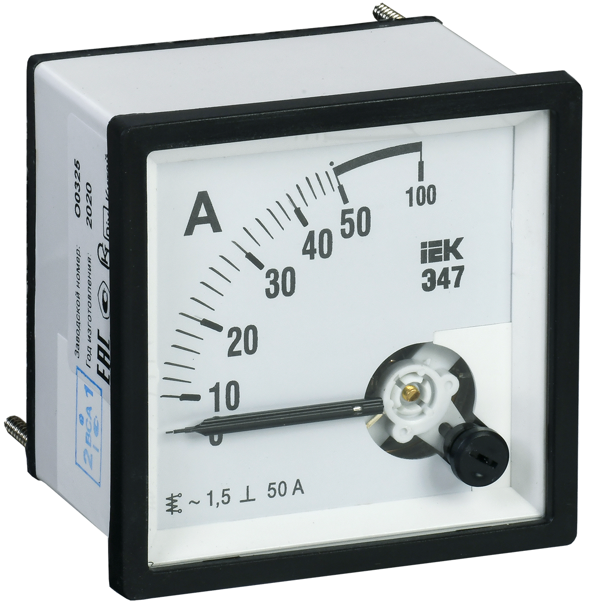 Амперметр Э47 50А кл. точн. 1,5 96х96мм