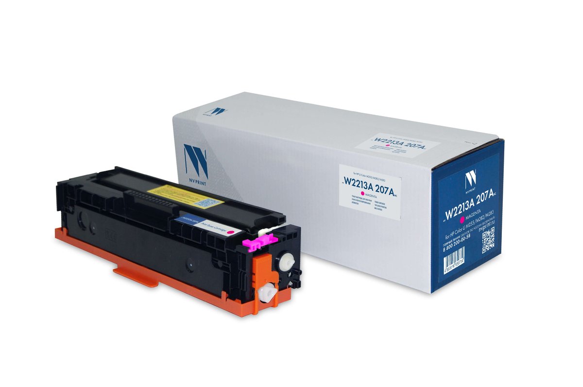 Картридж лазерный NVPrint совместимый NV-W2213A 207A Magenta (БЕЗ ЧИПА) для HP Color LaserJet M255/M282/M283 (1250k)