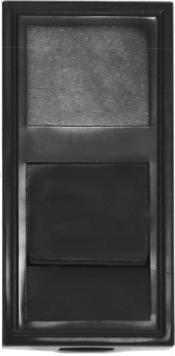 Donel Розетка DEC RJ45 UTP кат.6a, 1мод., черн. (22.5х45мм)