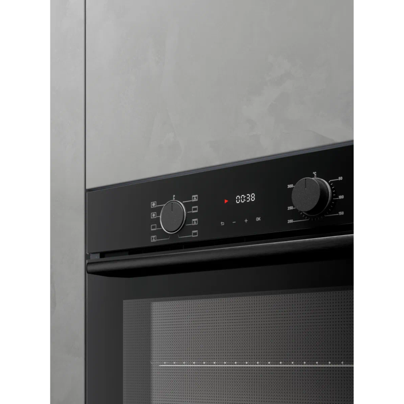 Духовой шкаф Kuppersberg/ KITCHEN RETAIL / Духовой шкаф Kuppersberg, High-Tech, 85 л, поворотное управление/сенсорный дисплей, утапливаемые ручки, LED дисплей, таймер, 8 режимов, макс. температура 300 градусов, телескопические направляющие (на 1 уровень), доводчик двери, цвет черный, цвет фурнитуры черный