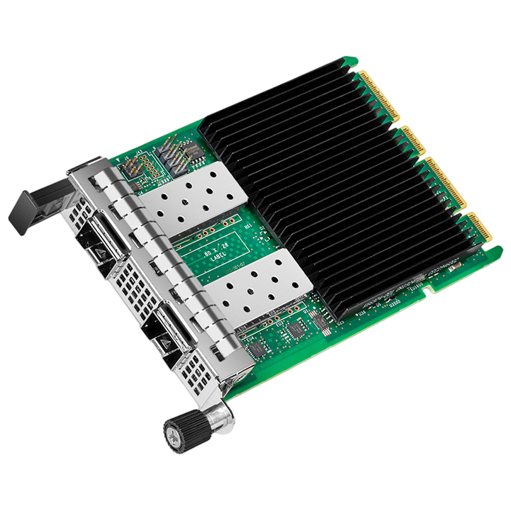 Сетевая карта/ Intel® Ethernet Network Adapter E810-XXVDA2 for OCP 3.0, 2xSFP28 ports, 25GbE, OCP 3.0 PCI-E x8 gen3/gen4, iWARP/RoCEv2, IEEE 1588 PTP, ADQ, iSCSI, NFS, VMDq. PCI-SIG* SR-IOV Capable