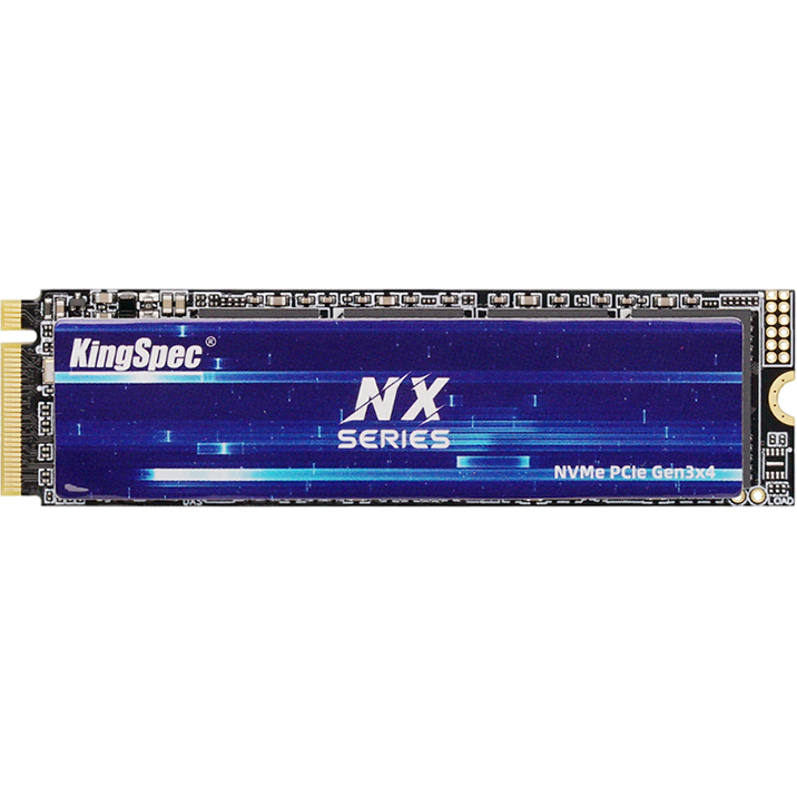 Твердотельный накопитель/ Kingspec SSD NX-4096 2280, 4096GB, M.2(22x80mm), NVMe, PCIe 3.0 x4, 3D QLC, R/W 3600/3200MB/s, IOPs 380 000/320 000, TBW 1920, DWPD 0.4 (3 года)