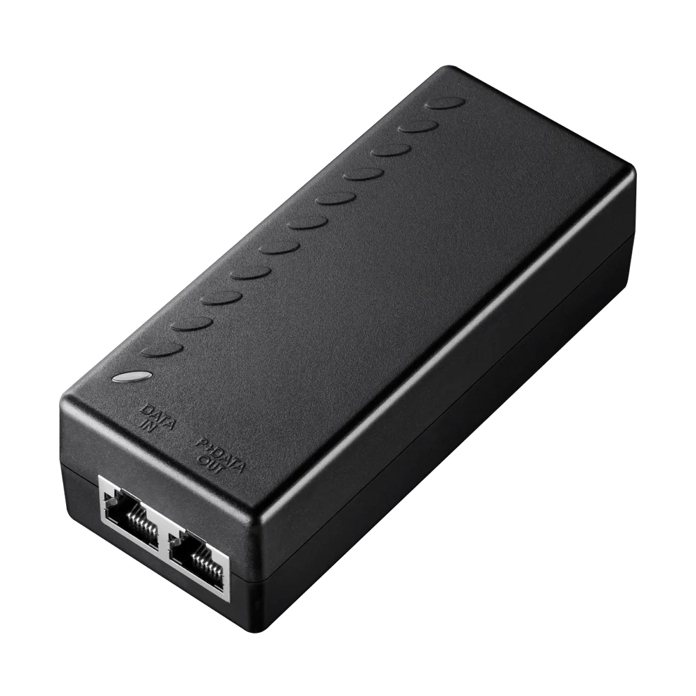 PoE-адаптер CUDY 30W Gigabit PoE+/PoE Injector 30W, 802.3at/802.3af Standard, Data and Power Carried over The Same Cable Up to 100 Meters, Plastic Case