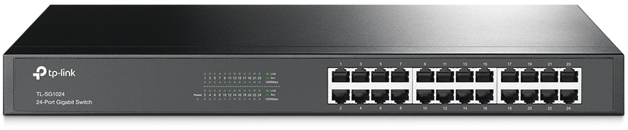 Коммутатор TP-Link TL-SG1024, 24×1GbE, 1U