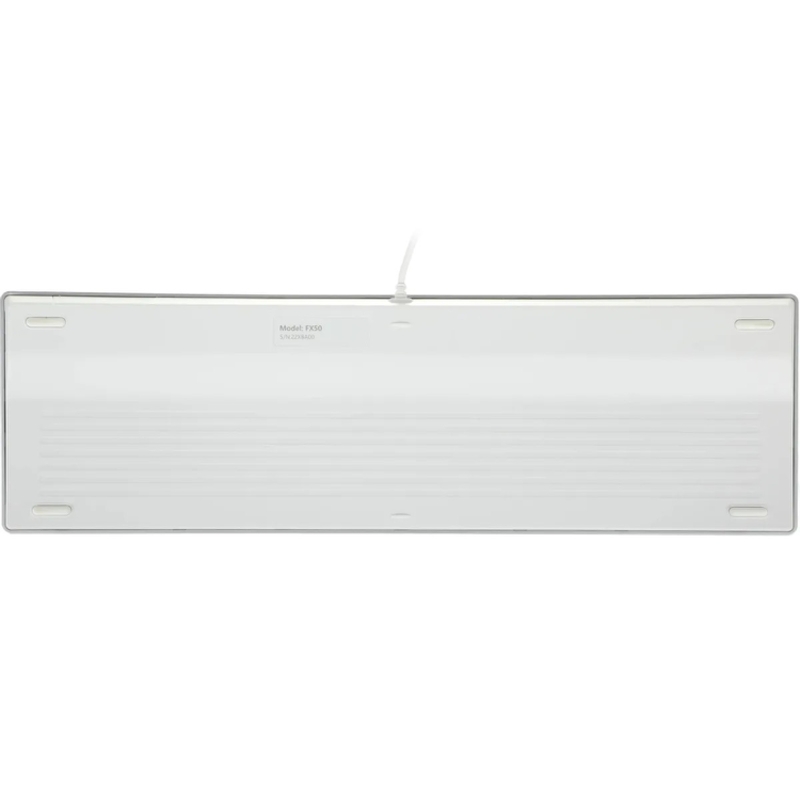 Клавиатура A4Tech FX50 белый USB slim Multimedia (FX50 WHITE) каб.:1.5м