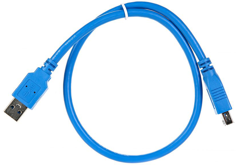 VCOM VUS7065-0.5M Кабель удлинительный USB3.0 Am-Af 0.5m [6937510853427]