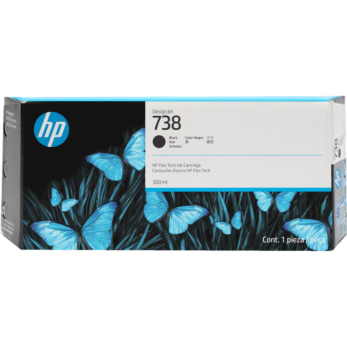 498N8A - Струйный картридж HP 738 498N8A черный 300 мл  для HP DesignJet T850, T950