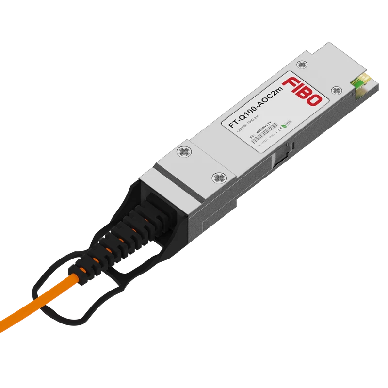 Кабель/ FIBO FT-Q100-AOC2m QSFP28 AOC модуль 100G, оптический кабель, 2 метра