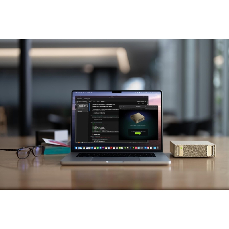 Компьютер для ИИ/ NVIDIA DGX Spark, GB10 Grace Blackwell, 20-core ARM, 128GB LPDDR5x, 4TB NVMe M.2, HDMI, 4x USB4 Type-c