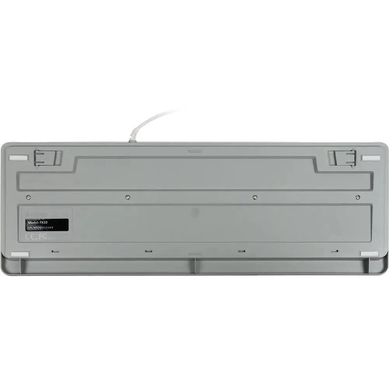 Клавиатура A4Tech FK10 белый/серый USB (FK10 WHITE) каб.:1.5м