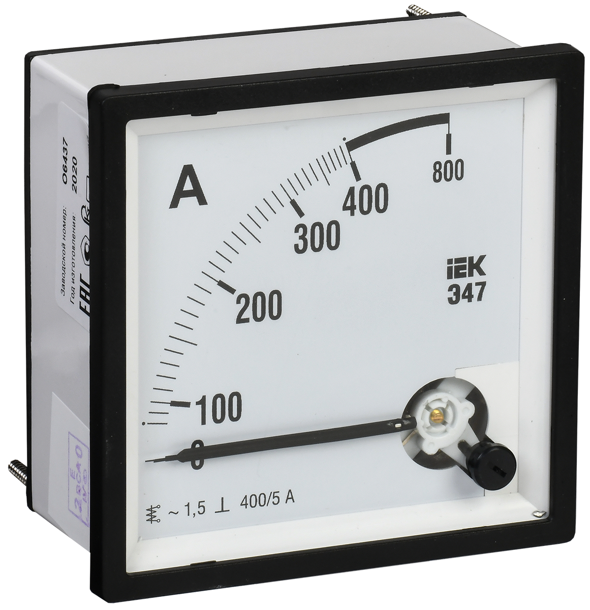 Амперметр Э47 72х72мм 400/5А кл. точн. 1.5 IEK IPA10-6-0400-E
