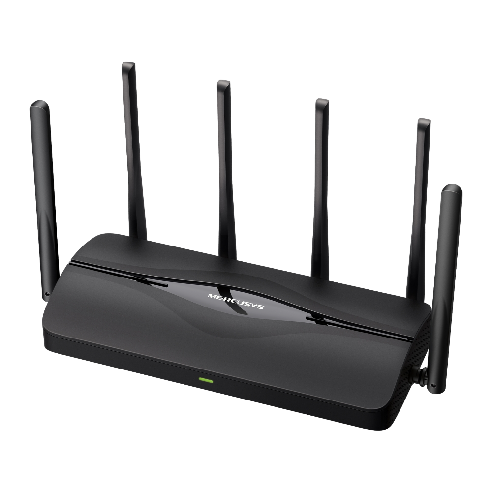 Mercusys MR37BE Двухдиапазонный роутер Wi-Fi 7 BE6500, 2,4/5 ГГц, до 6448 Мбит/с, WAN 1x2,5Гбит/с, LAN 1x2,5Гбит/с