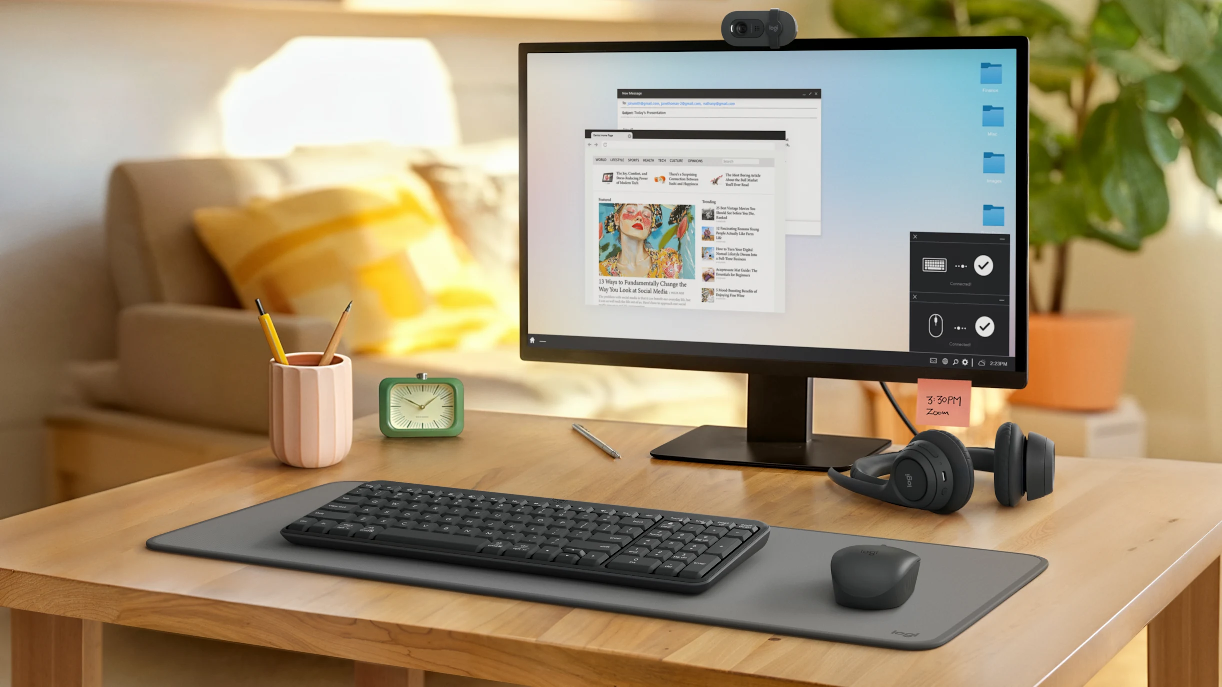 Клавиатура/ Logitech Keyboard K250 Compact Bluetooth Wireless - GRAPHITE