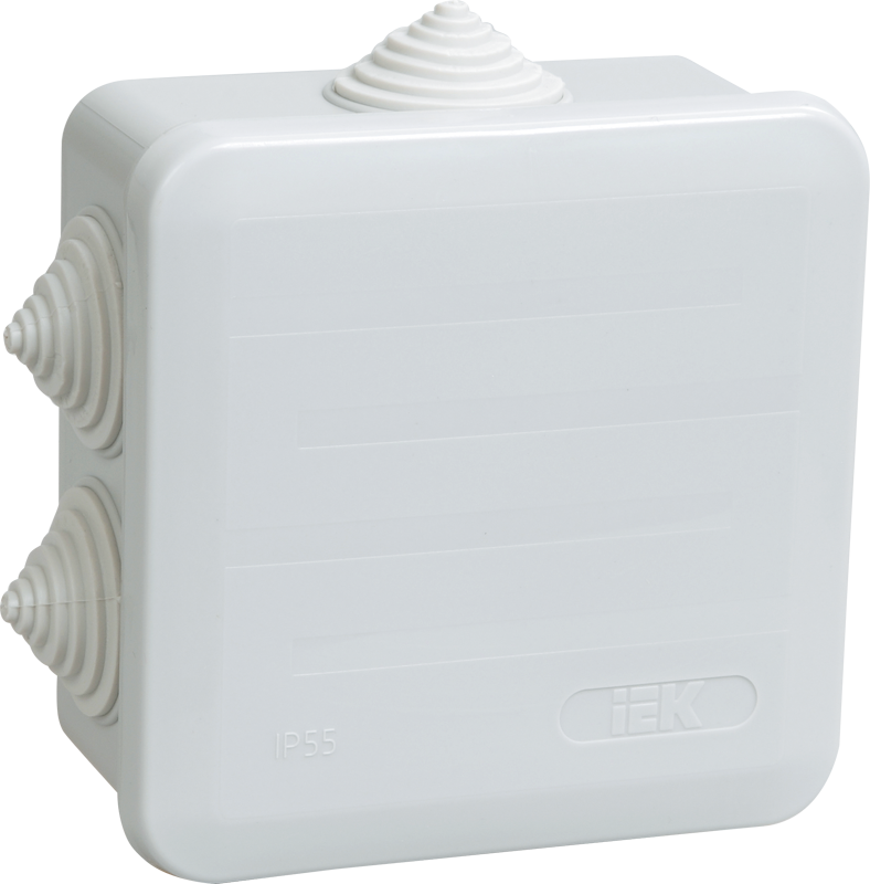Коробка расп. КМ41255 о/п 100х100х50мм IP44 6вв. 7035 IEK