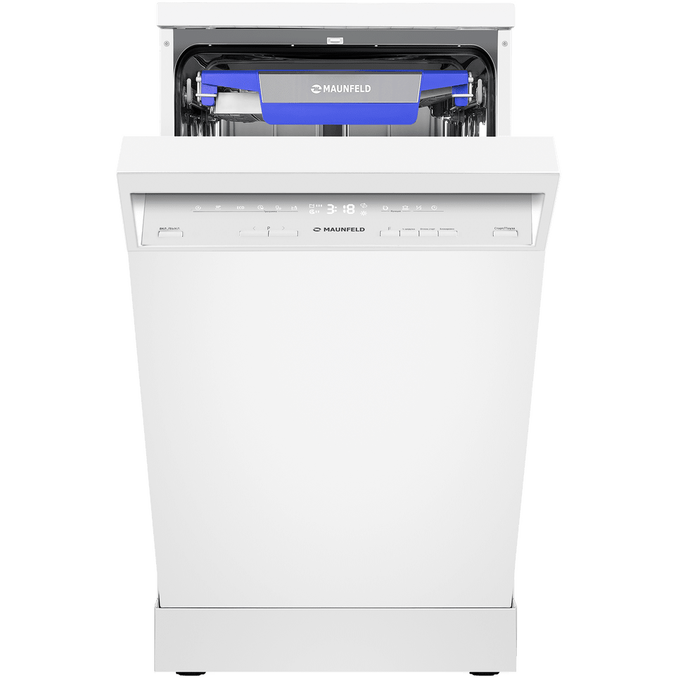 Посудомоечная машина Maunfeld MWF45230W, отдельностоящая, 45 см, 10 компл, белый