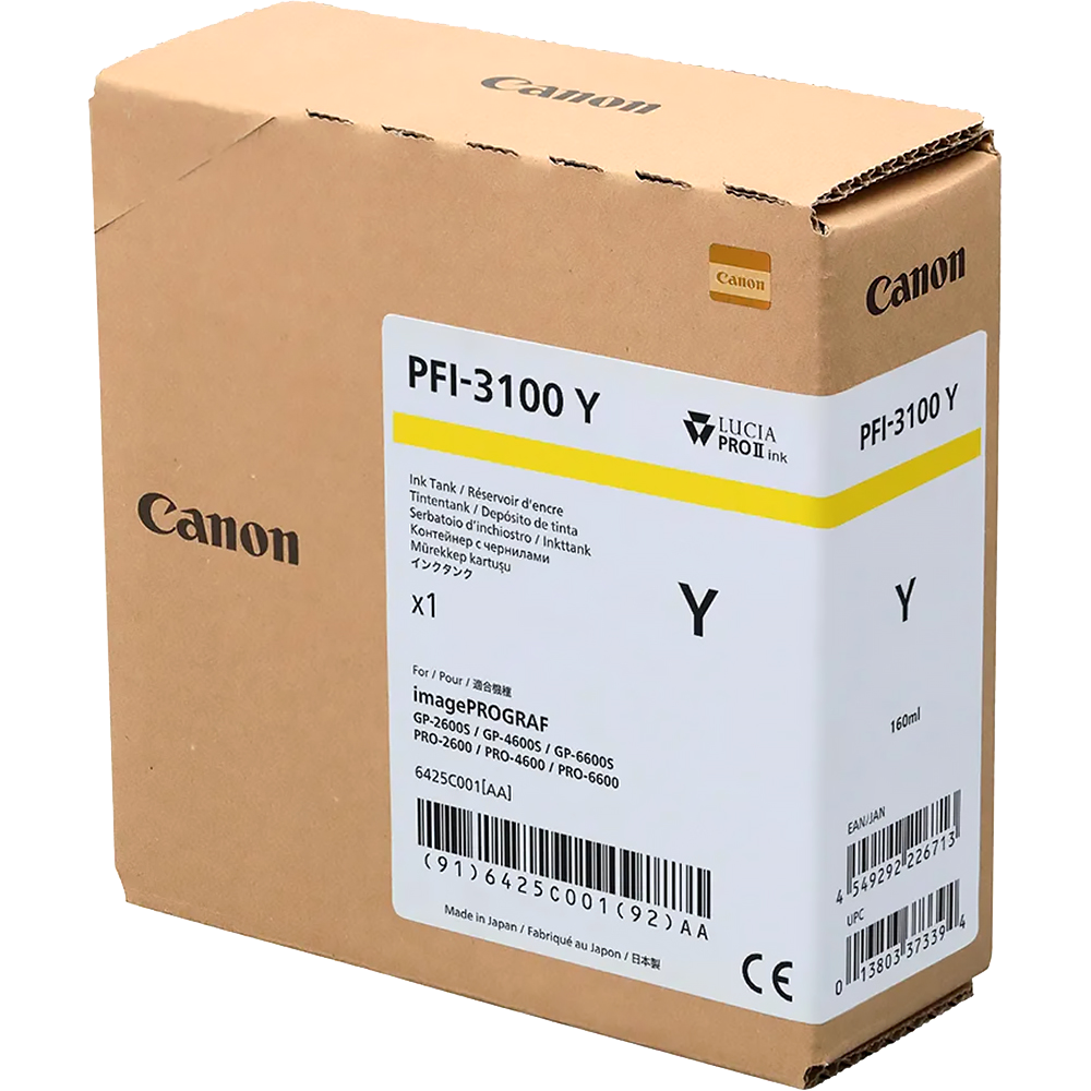 Картридж струйный Canon INK PFI-3100 YELLOW