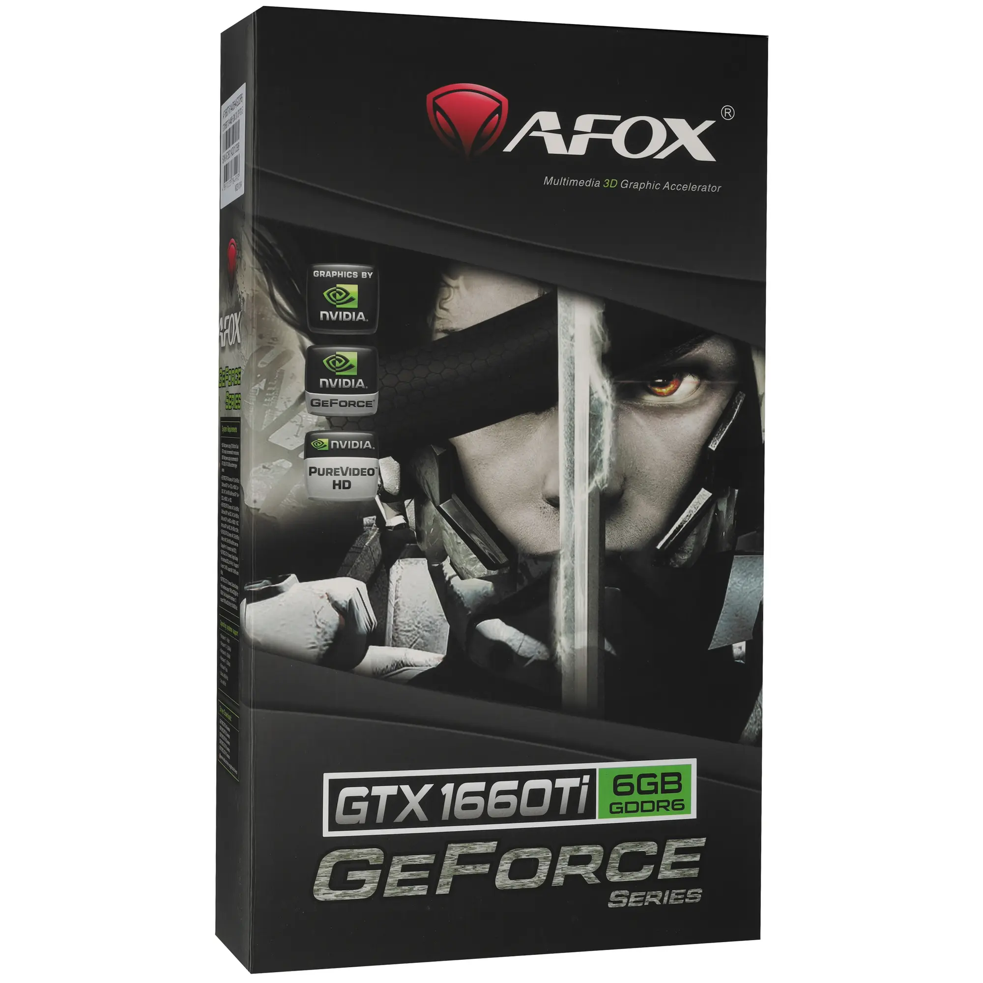 Видеокарта Afox PCI-E 3.0 AF1660TI-6144D6H4 NVIDIA GeForce GTX 1660TI 6Gb 192bit GDDR6 1500/12000 DVIx1 HDMIx1 DPx1 HDCP Ret