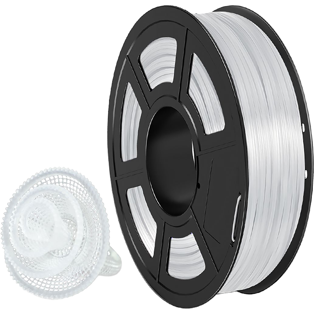 Филамент NV Print NV-3D-TPU-TRANS-WHITE, TPU Transparent White, 1.75мм, 0.5кг