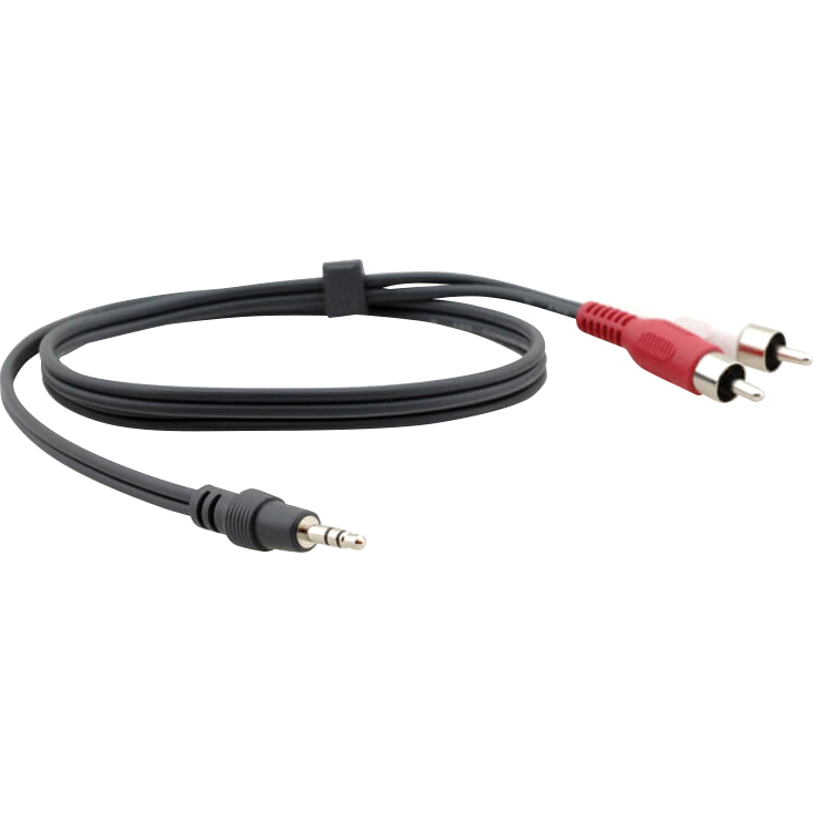 Кабель 3.5mm Audio на 2 RCA (Вилка - Вилки), 1,8 м
