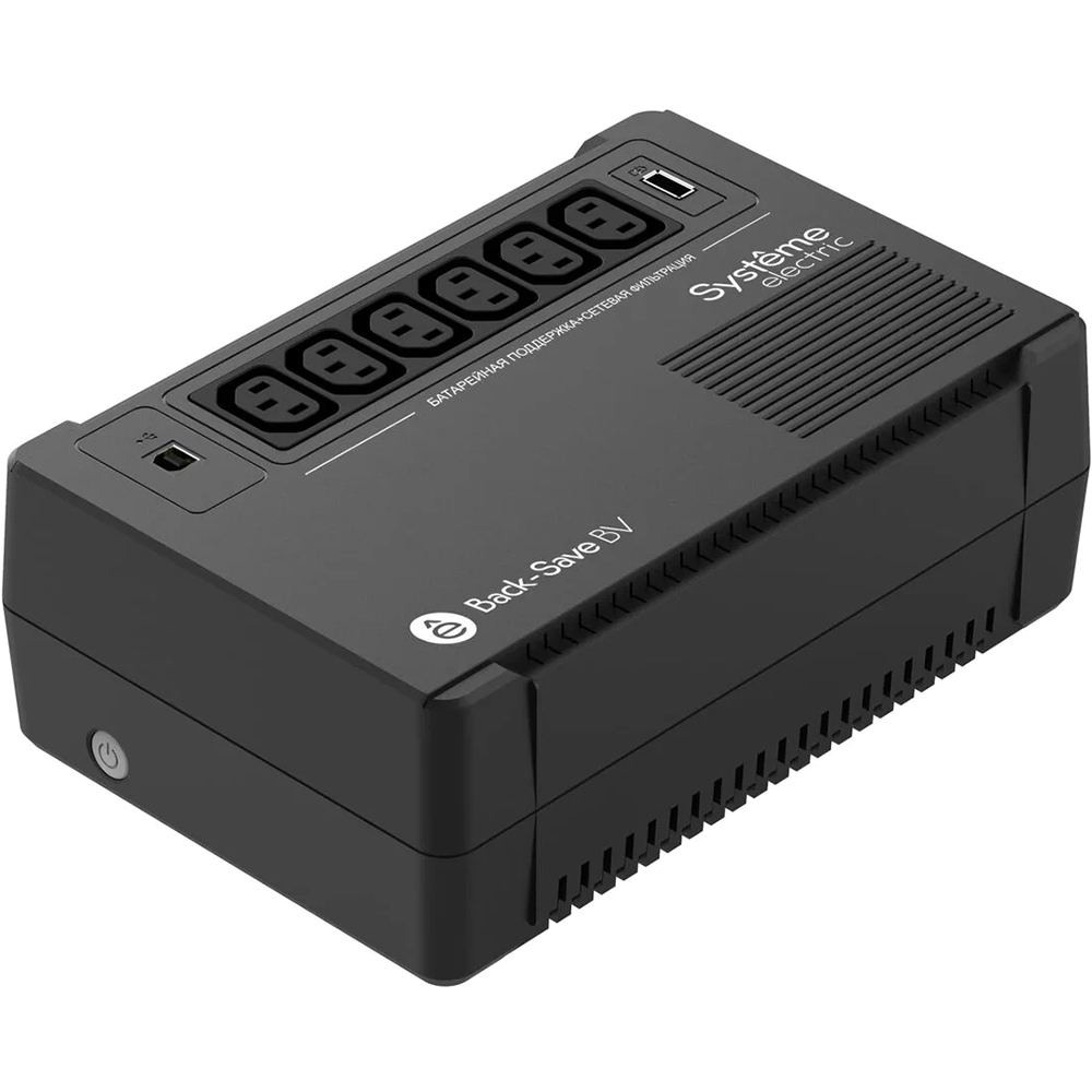 Источник бесперебойного питания Systeme Electric Back-Save, 800VA/480W, 230V, Line-Interactive, AVR, 6xC13 Outlets, USB charge(type A), USB