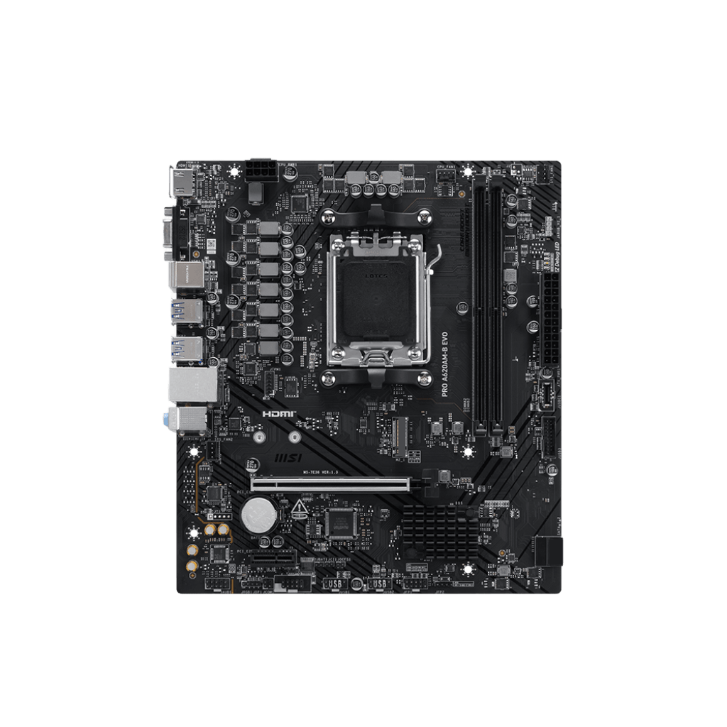 Материнская плата MSI PRO A620AM-B EVO, AM5, A620A, 2xDDR5, mATX