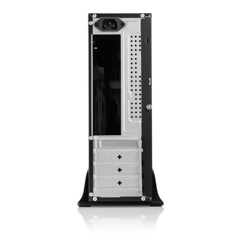 Корпус с блоком питания 400Вт./ Case Foxline mATX Desktop 400W FL-418 mATX case, black, w/PSU SFX 400W, w/2xUSB3.0+2xUSB2.0+1xType-C (USB2.0)