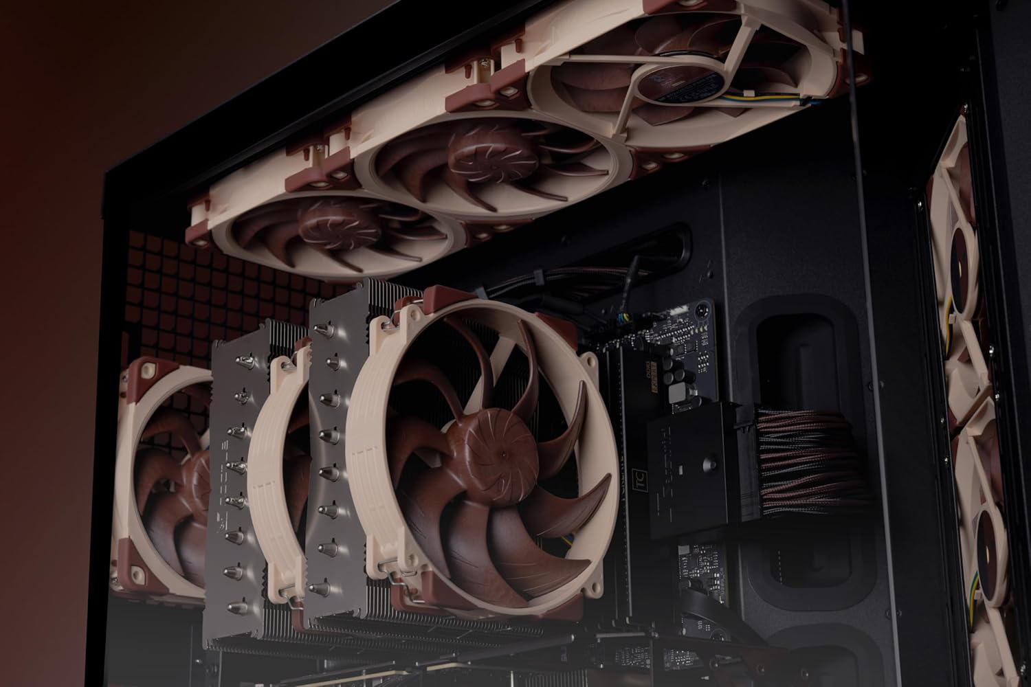 Кулер для корпуса/ Case Cooler Noctua NF-A12x25 G2 PWM (120x120x25mm, 4-pin PWM, 63.15CFM, 22.5dBA, 1800RPM, Beige/Brown)