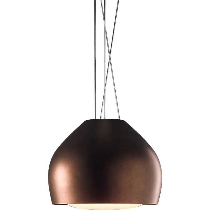 Вытяжка FALMEC SOPHIE IS.54 Worn copper, серия Circle.Tech, подвесная, 54 см, электронное управление, светодиодное освещение, периметральное всасывание, технология горизонтальной фильтрации, 4 скорости, рециркуляция, макс. Производительность 600 м3/ч, угольный фильтр в комплекте, горизонтальное вращение двигателя, пульт ДУ (опция), цвет медь