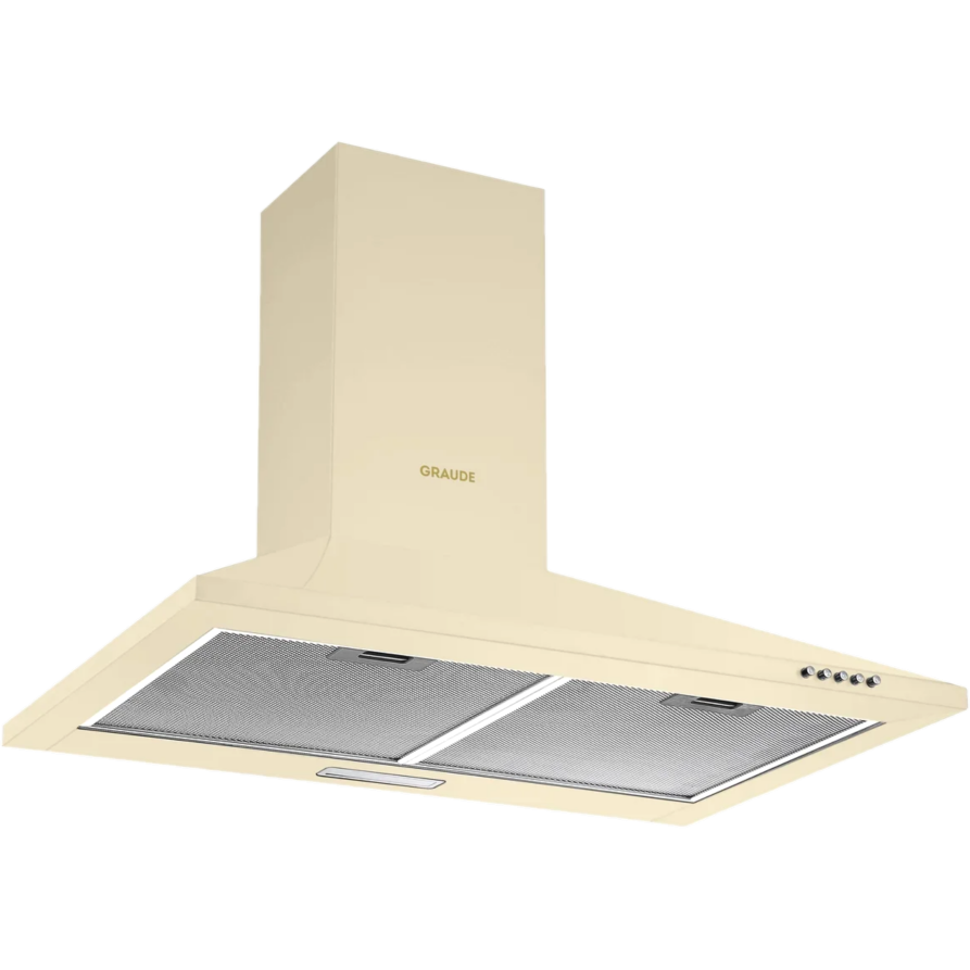 Вытяжки Graude/ 500 х 580-960 х 475, настенная купольная вытяжка Classic,  450 м3/ч, управление Classic Control, телескопический короб из нерж. стали, цвет античный белый, 3-ступенчатая регулировка мощности, 5-слойный алюминиевый фильтр, подсветка, 65 дБ, возможность работы в режиме рециркуляции (угольные фильтры заказываются отдельно)