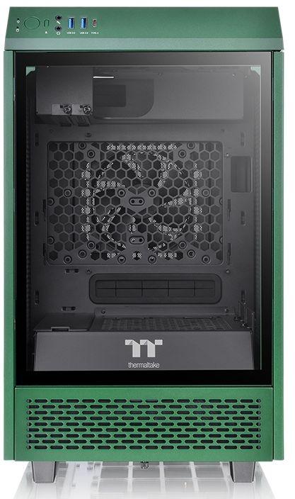 Корпус Thermaltake The Tower 100 Racing зеленый miniITX 1x120mm 3x140mm 2xUSB3.0 audio bott PSU [CA-1R3-00SCWN-00]