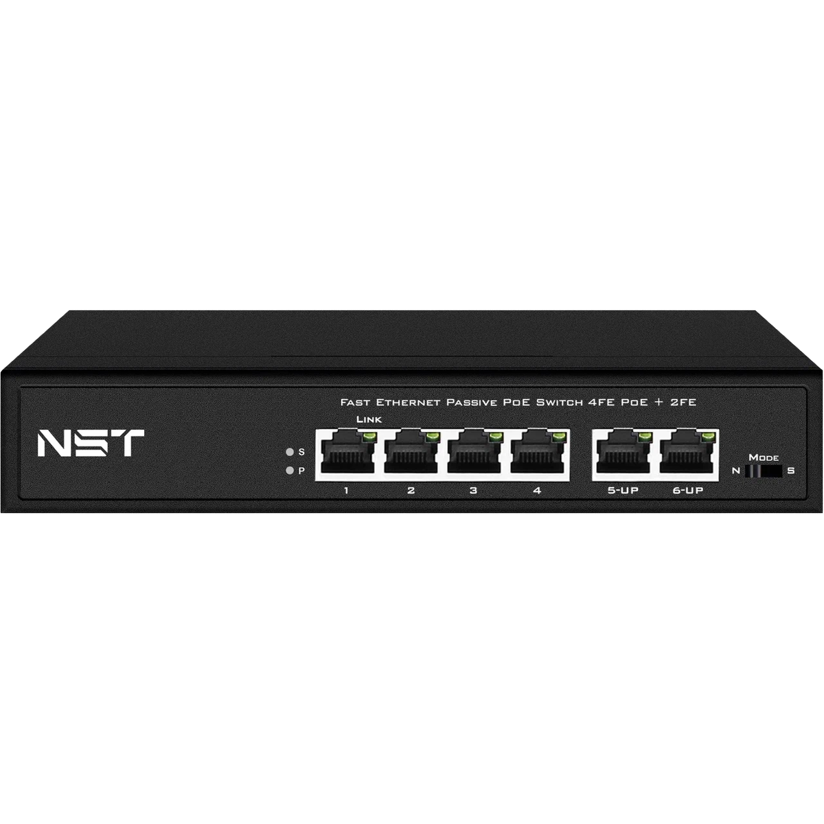 Passive PoE коммутатор Fast Ethernet/ Passive PoE коммутатор Fast Ethernet на 6 портов. Порты: 4 х FE (10/100 Base-T, 52V 4,5(+) 7,8(–)) совместимы с PoE (IEEE 802.3af/at), 2 x FE (10/100 Base-T) Uplink. Совместим со стандартами PoE IEEE 802.3af/at. Мощность PoE на порт - до 30W. Поддержка режима CCTV: Увеличение расстояния передачи данных и питания до 250м. Встроенная грозозащита 3кВ. Питание: AC100-240V (80W) Встроенный БП. Размеры (ШхВхГ): 168x32x93мм. Рабочая температура: 0...+50 гр. С
