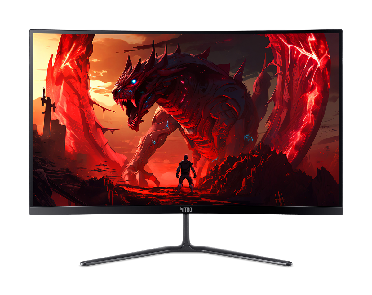 Монитор/ ACER Nitro ED270UX6bmiipx 27'', ZeroFrame, Curved 1500R, Black, 16:9, VA, 2560x1440, 1 / 0,5 (GTG, Min.)ms, 250cd, 220Hz, 2xHDMI(2.1) + 1xDP(1.4) + SPK + Audio Out, Speakers 2Wx2, sync: FreeSync Premium, hdr: HDR 10, Vesa:75x75