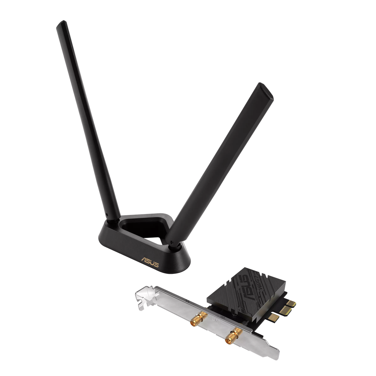 90IG08U0-MO0B00 - Беспроводной адаптер ASUS PCE-BE92BT,BE9400,WiFi7 PCI-E,2 ext antennas,6GHz band,320MHz,Bluetooth 5.4,WPA3