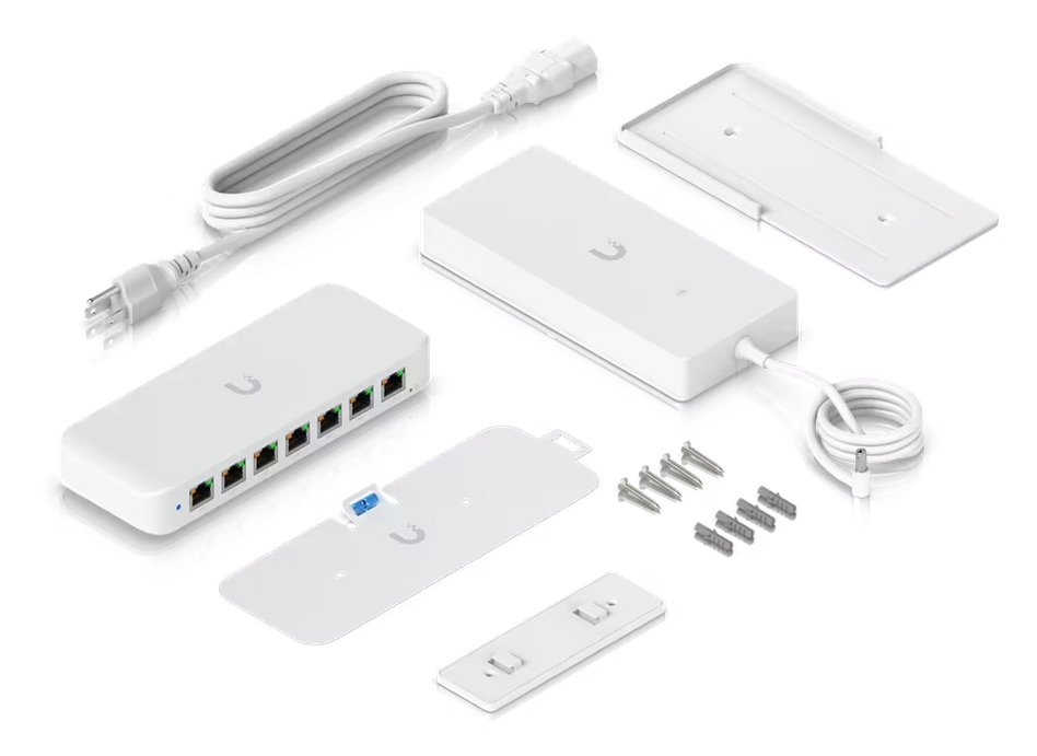 Коммутатор/ Compact, Layer 2, 8-port GbE PoE switch with versatile mounting options.