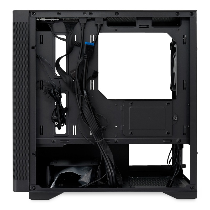 Корпус без блока питания/ Case HSPD M320, Mesh Mini-tower, Black, slide TG, 0.45 SPCC, 2x140mm ARGB (M11-140)+1x120mm ARGB (M11-120) mATX, mITX 160/340/184mm 2x2.5", 2x3.5", 4xPCI 2xUSB-A 3.0, 1xUSB-A 1.0 390x200x385mm