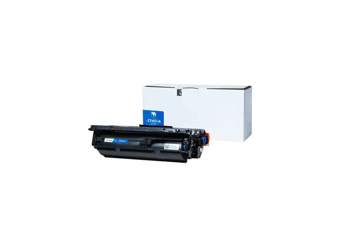 Картридж лазерный NVPrint совместимый NV-CF451A Голубой для HP LaserJet M652DN/M653DN/M681DH/M653X/M681F/M681Z/M682Z (10500k)