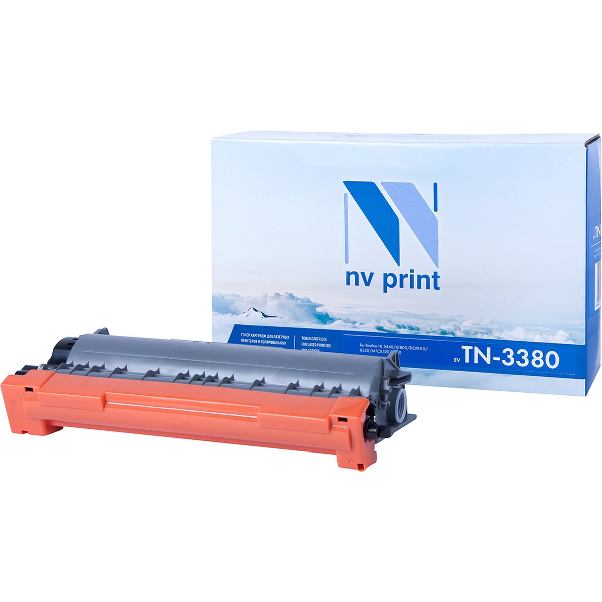 Картридж NVP совместимый NV-TN-3380T для Brother DCP-8110DN/ DCP-8250DN/ HL-5440D/ HL-5450DN/ HL-5470DW/ HL-6180DW/ MFC-8520DN/ MFC-8950DW (8000k)