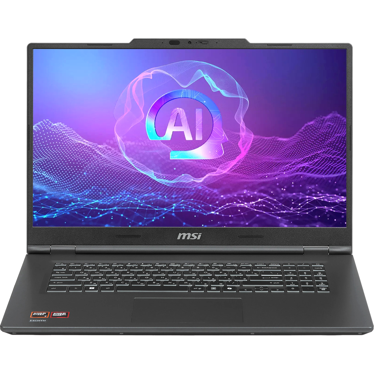 Ноутбук MSI Venture 17 AI A2HMG-014XRU Intel Core Ultra 5 225H/16Gb (2*8 D5)/SSD512Gb/UMA/17.3"/IPS/FHD/1920x1080/144Hz/NoOS/RJ-45/Grey/2.4kg
