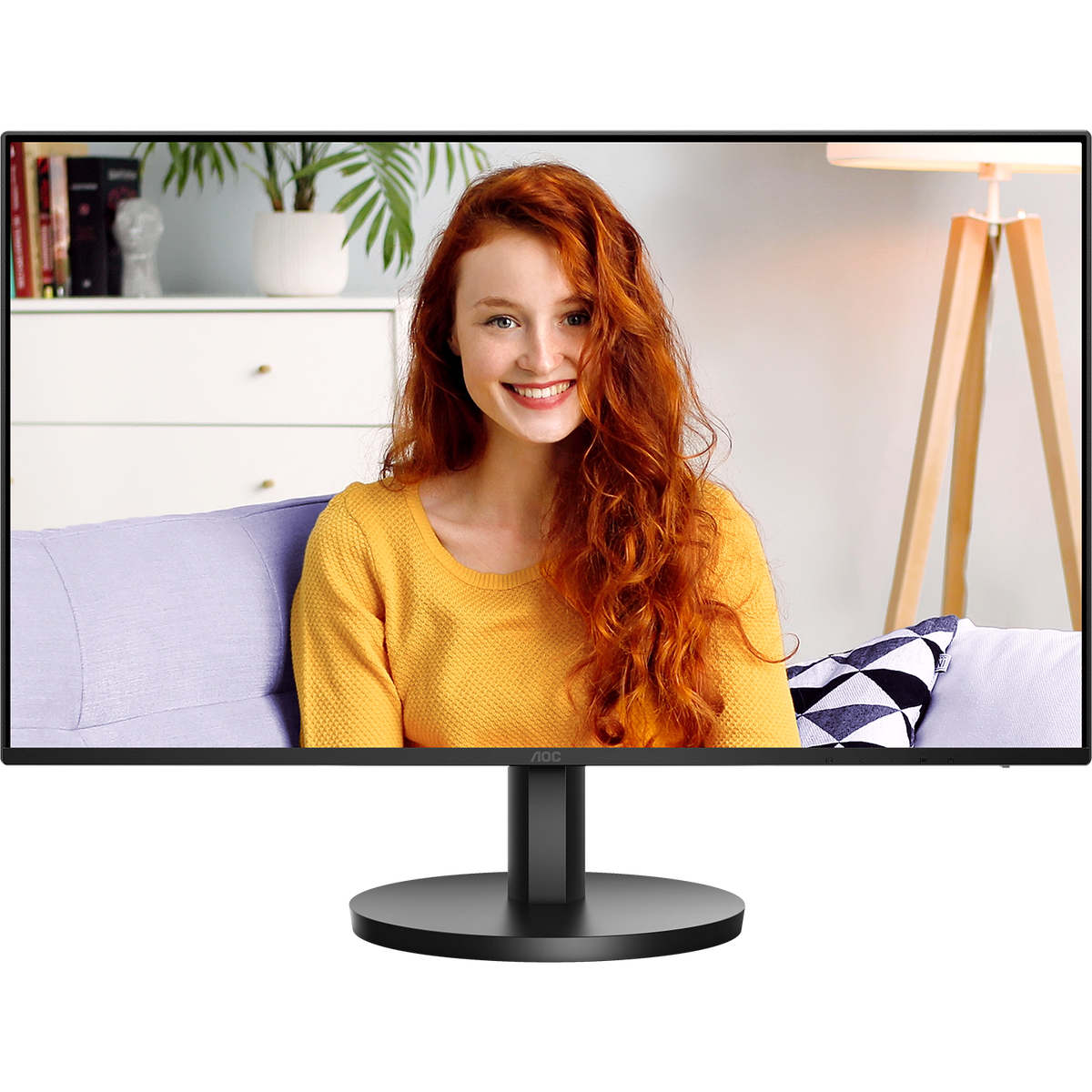 Монитор 27" AOC 1920x1080 WLED 16:9 IPS 250cd, 1300:1, 20M:1, 4ms, 178°/178°, VGA, HDMI, 100Hz, Speakers, Tilt, VESA, Internal, Black, 3y