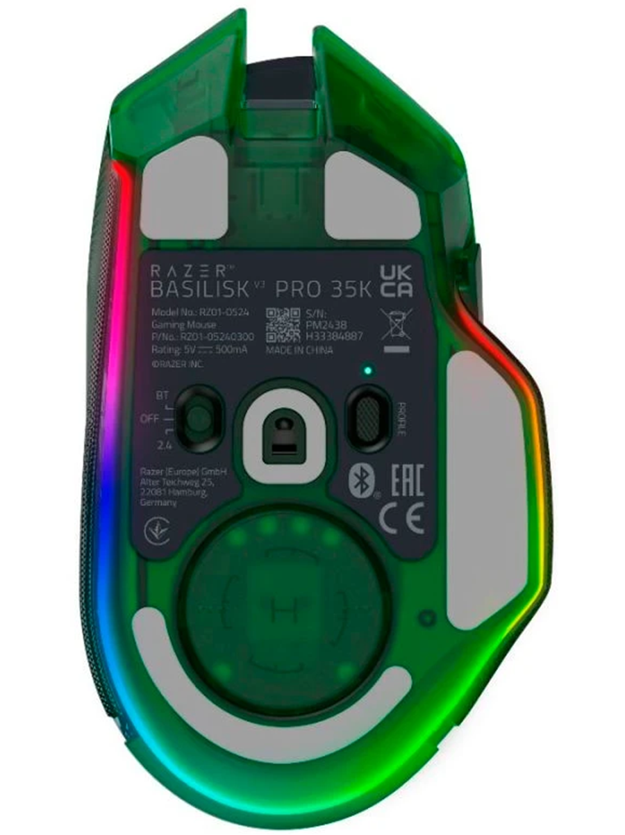 Игровая мышь Razer Basilisk V3 Pro 35K - Phantom Green Ed. Mouse/ Razer Mouse Basilisk V3 Pro 35K - Phantom Green Ed.  ws
