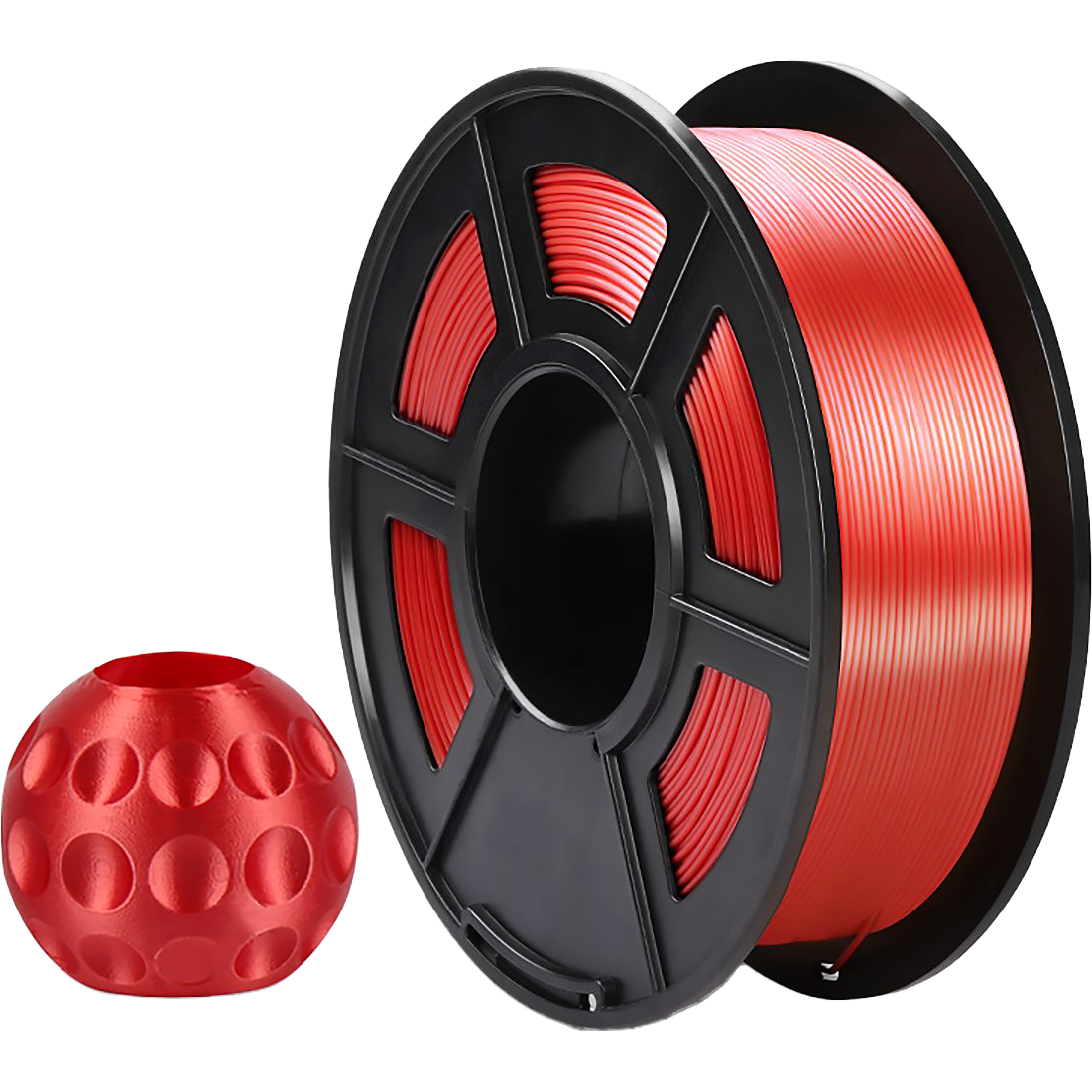 Филамент NV Print NV-3D-SILK-PLA-P-RED, Silk PLA+ Red, 1.75мм, 1кг