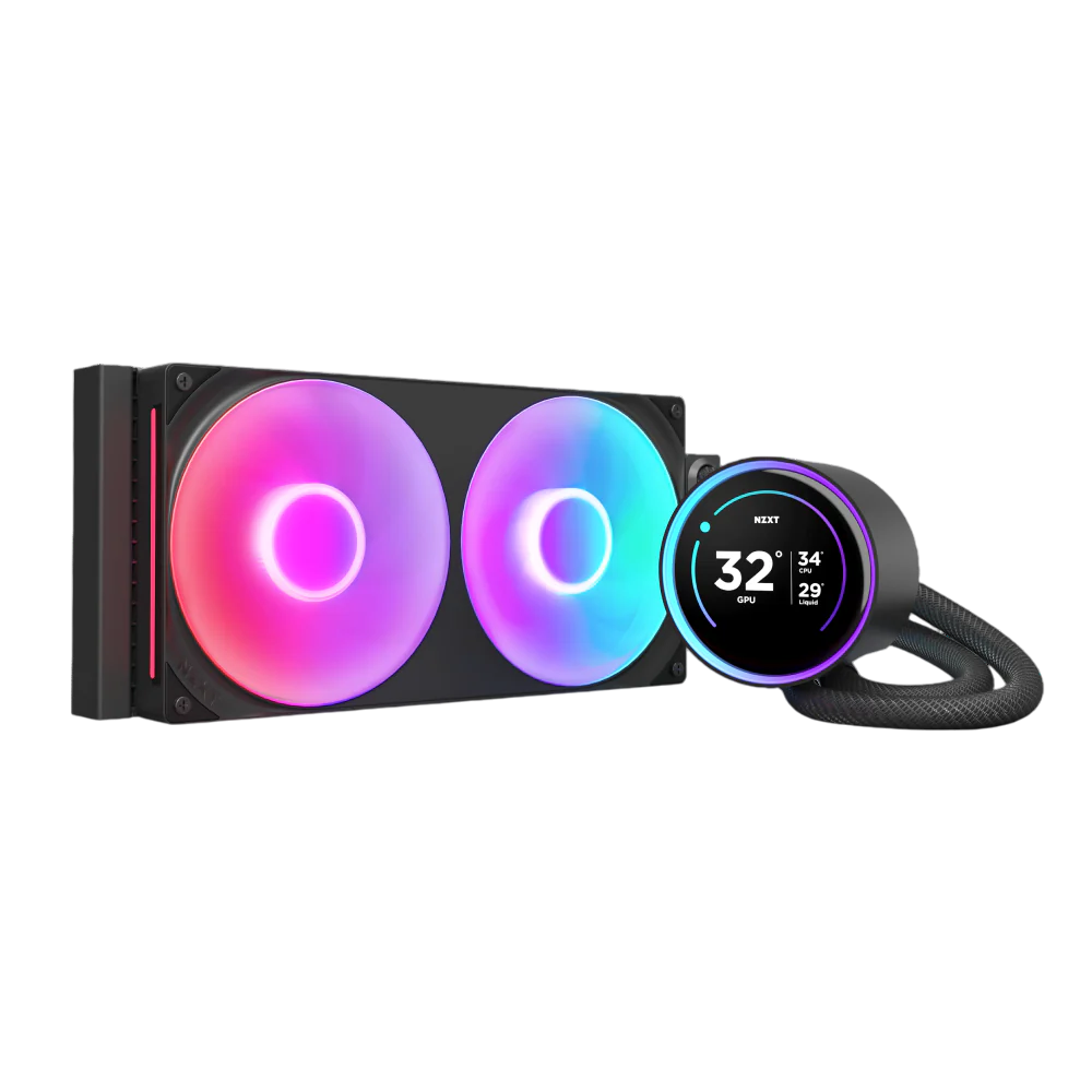 СЖО NZXT RL-KR28E-B2, 280мм, 2×140мм, RGB
