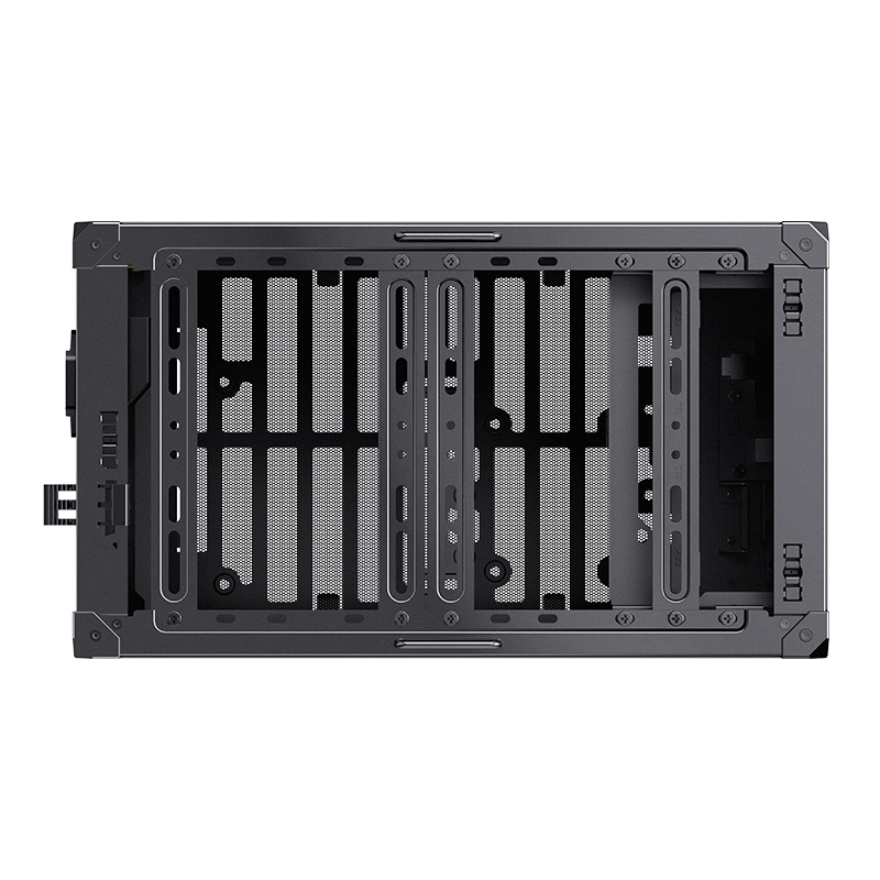 Корпус без блока питания/ Case JONSBO C6 MAX Handle, Mini-Tower, TG, no fan, 1xUSB-A 3.0 + 1xUSB-C 3.1, mATX, mITX Black