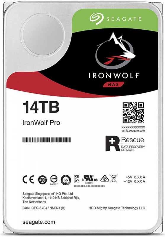 Жесткий диск/ RECERTIFIED HDD Seagate SATA3 14Tb IronWolf NAS Pro 7200 256Mb 1 year warranty RECERTIFIED