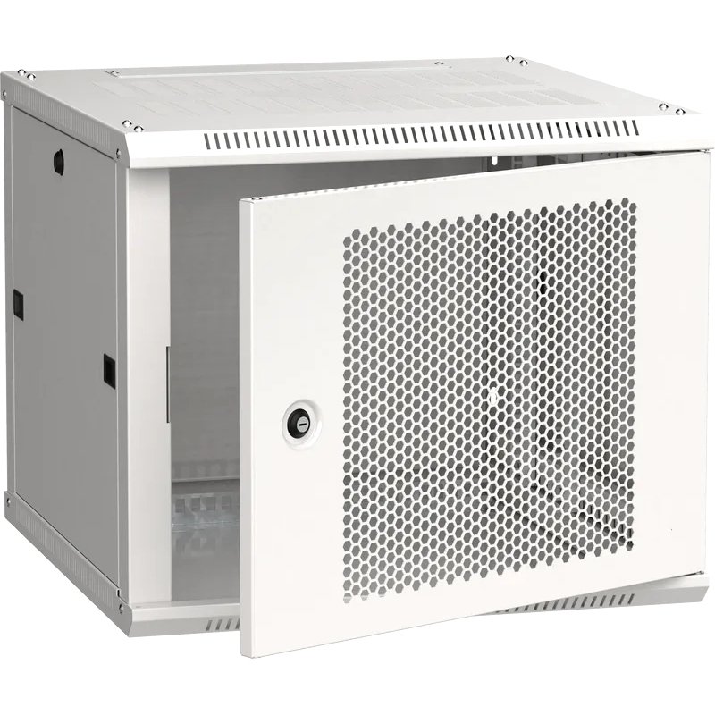 ITK Шкаф LINEA W 9U 600х600мм дверь перфорированная серый RAL7035
