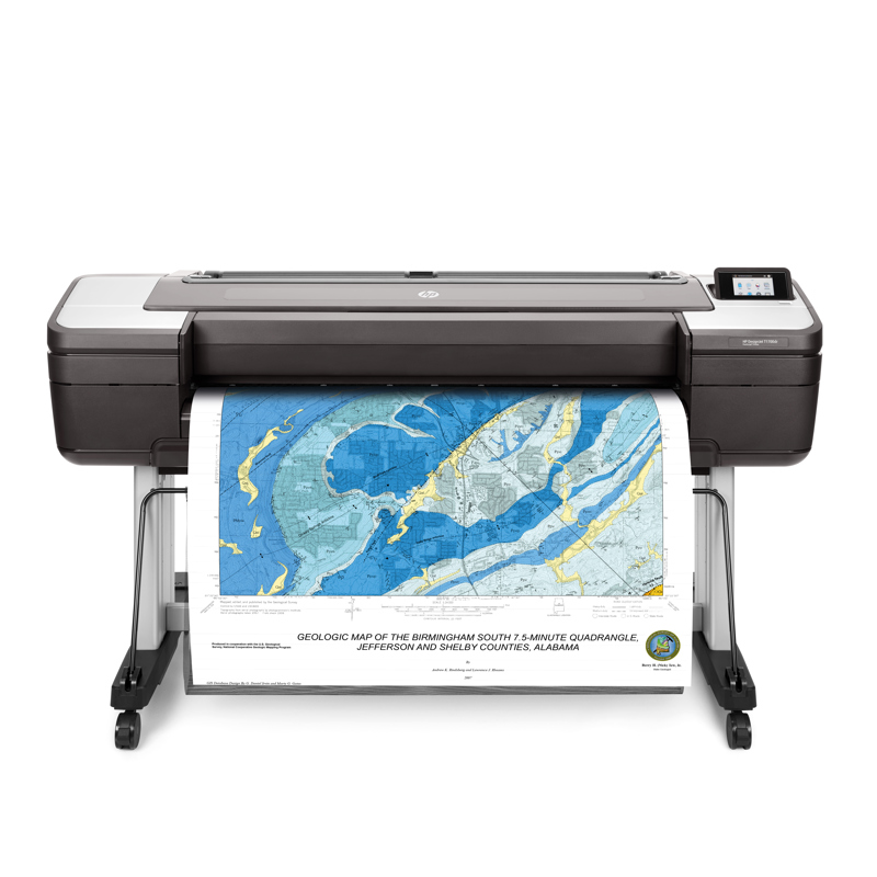 Плоттер HP DesignJet T1700 1VD87A, 44", струйный, PostScript, Gigabit LAN