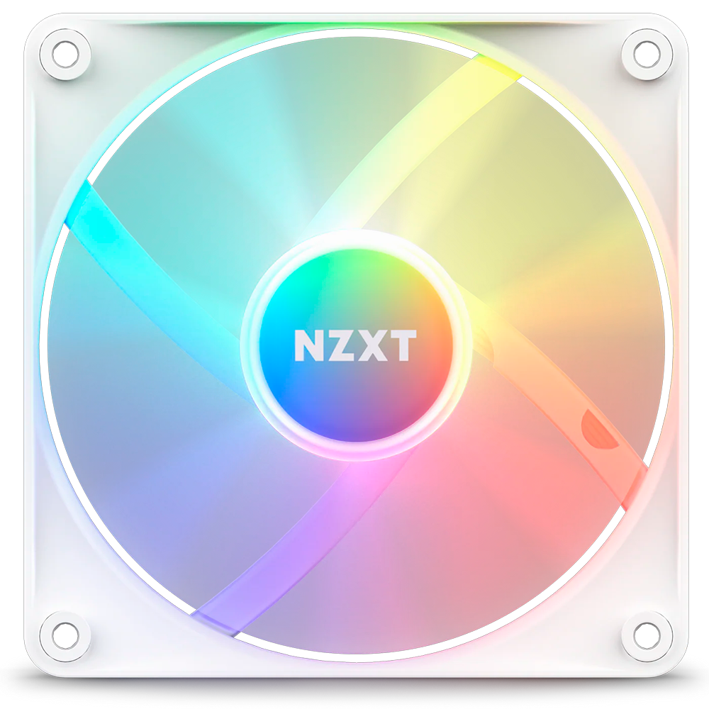 Вентилятор NZXT RF-C12SF-W1, F120 RGB Core, 120мм, белый