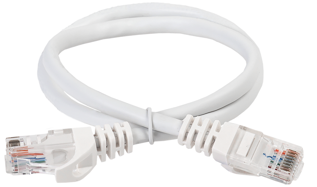 PC08-C5EU-5M Шнур коммутационный ITK кат. 5е неэкр. U/UTP RJ45/RJ45 5м PVC белый