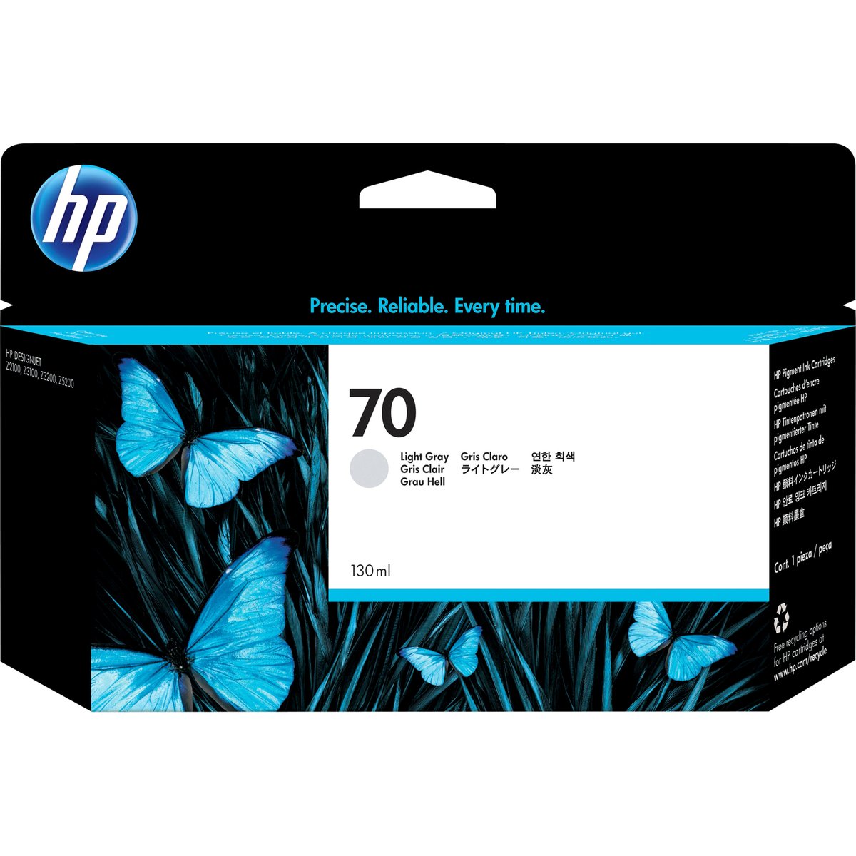 Картридж струйный HP №70 C9451A светло-серый для HP DJ Z2100/Z3100 (130мл)